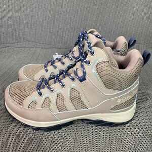 Columbia Granite Trail Womens Size 10.5W Beige Mid Waterproof Hiking Boots